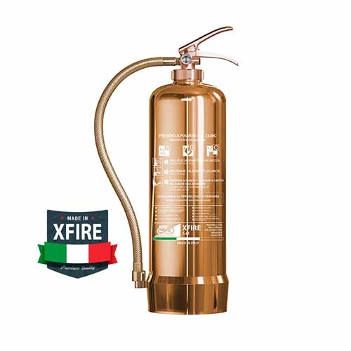 presidio-antincendio-super-cromo-oro-rosa-linea-arq-lineaarq-cromo-estintore-polvere-6kg-xfs-xfire-milano